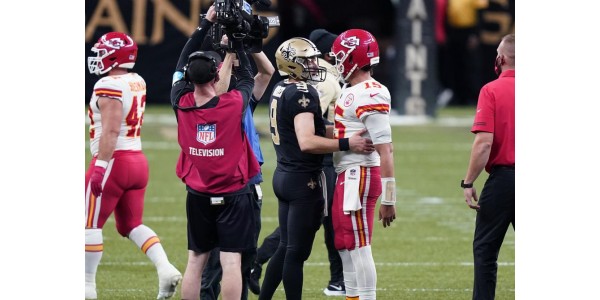 Drew Brees on hyvin onnekas saadessaan tilaisuuden pelata Patrick Mahomea vastaan